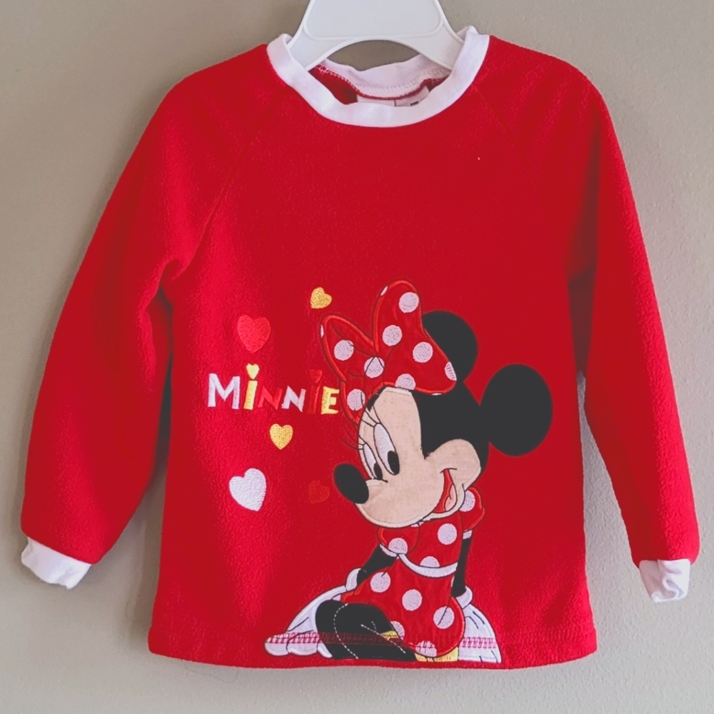 Disney baby fleece embrodiered pajama top
